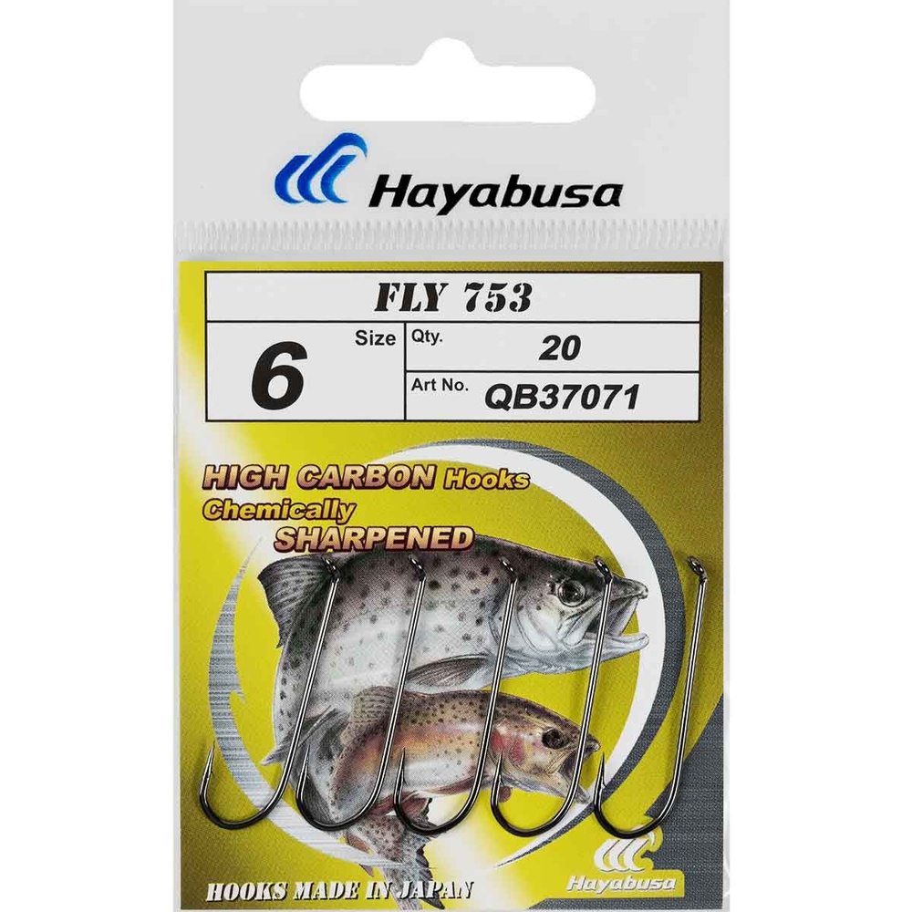 Крючки рыболовные для нахлыста Fly 753 №6 BNI (60шт) #1