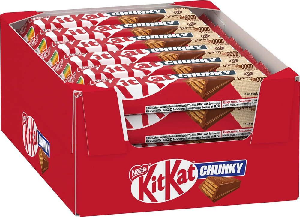 Шоколадный батончик KitKat Chunky, 40 гр, 24 шт #1