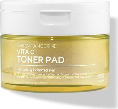 Tenzero / Тензеро Green Tangerine Vita C Toner Pad Тонер-пэды для лица очищающие с экстрактом зелёного #1