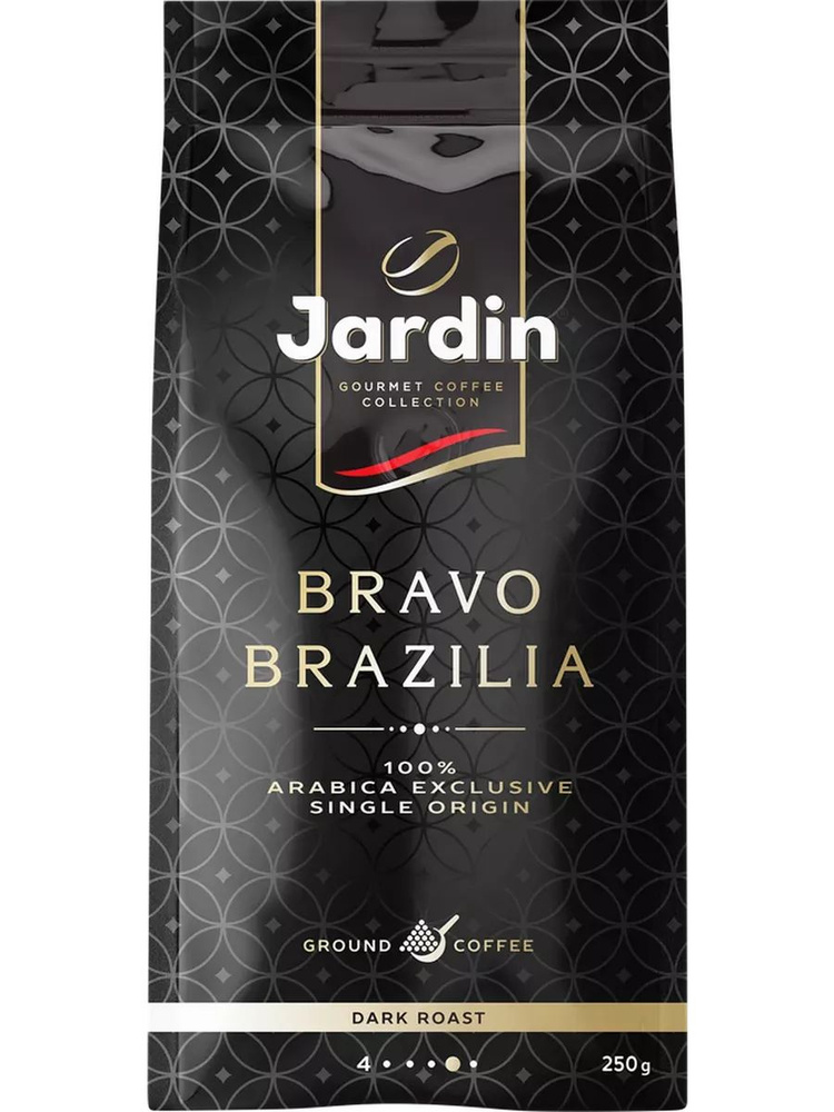 Кофе молотый JARDIN Bravo Brazilia жареный, 250г #1