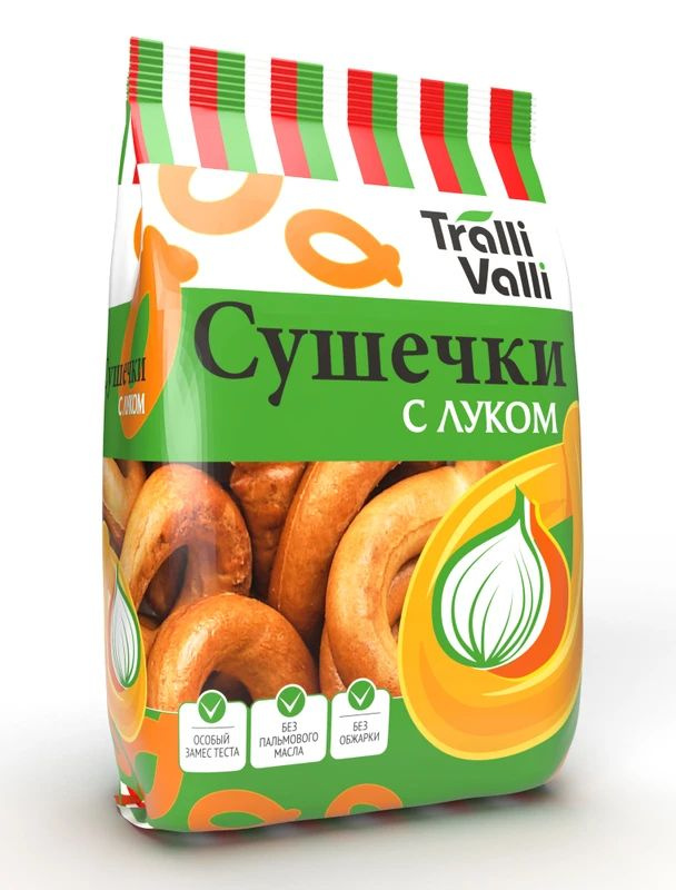 Сушечки Tralli valli с луком, 200г #1