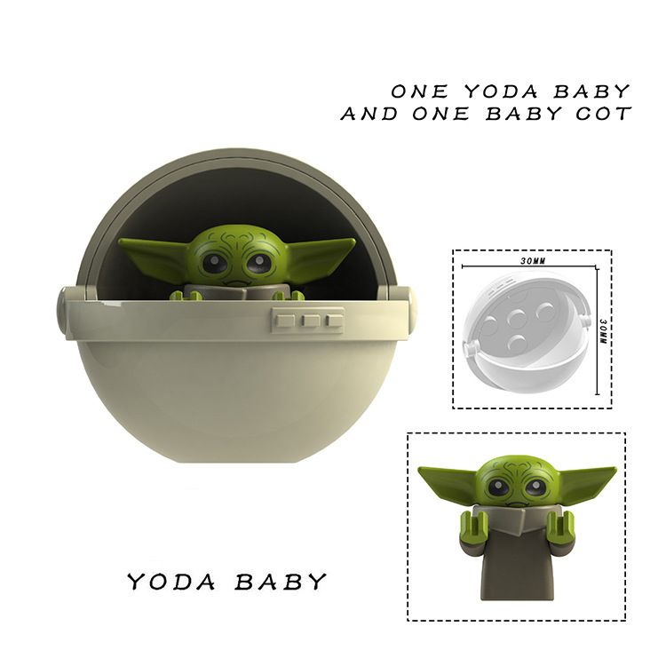 Конструктор пластиковый Star Wars Yoda Baby Minifigure / Детская минифигурка Йоды из "Звездных войн" #1