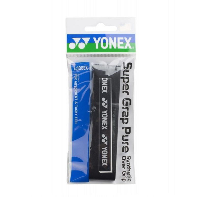 Обмотка для ручки Yonex Overgrip AC108EX Super Grap Pure х1, Black #1