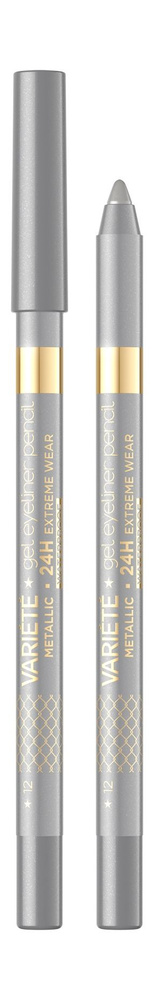 EVELINE Карандаш для глаз гелевый Variete Gel Eye Liner, 10 мл, 12 Silver #1