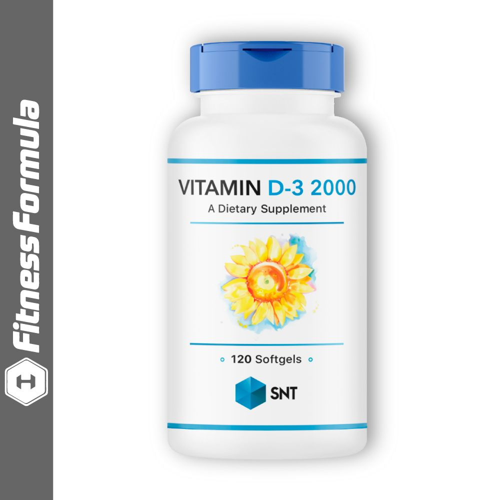 SNT Vitamin D-3 2000IU, 120 капсул, Поддержание здоровья, Крепкий иммунитет, Здоровые кости  #1