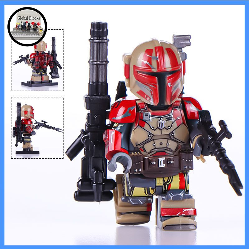 фигурок аниме минифигурки (совместим с лего),Звeздные войны -Heavy Infantry Mandalorian 4.5cm  #1