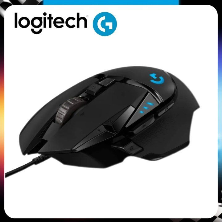 Logitech G Игровая мышь проводная G502 HERO, черный #1