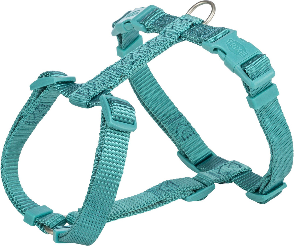 Шлея "TRIXIE" для собак "Premium H-harness", (XS-S),30-44см/10мм,нейлон,пластик,металл,мятно-зеленый #1