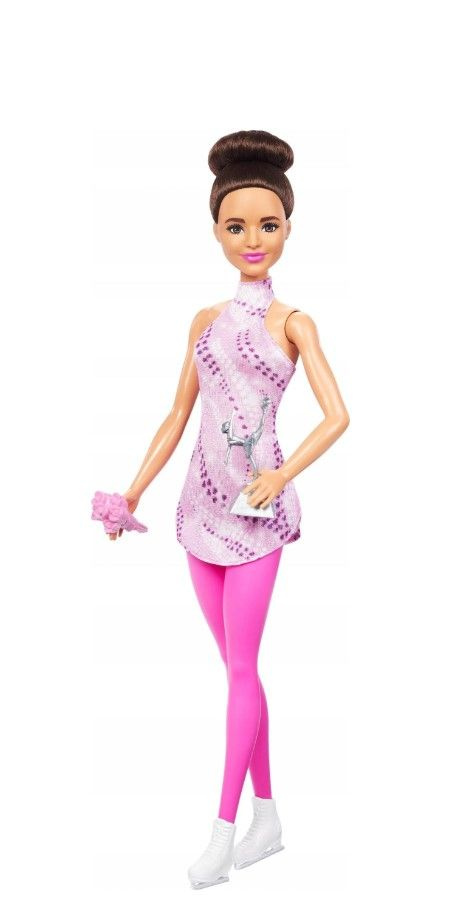 Кукла Барби, игрушка Barbie Профессии, кукла для девочки Mattel Фигуристка DVF50_HRG37  #1