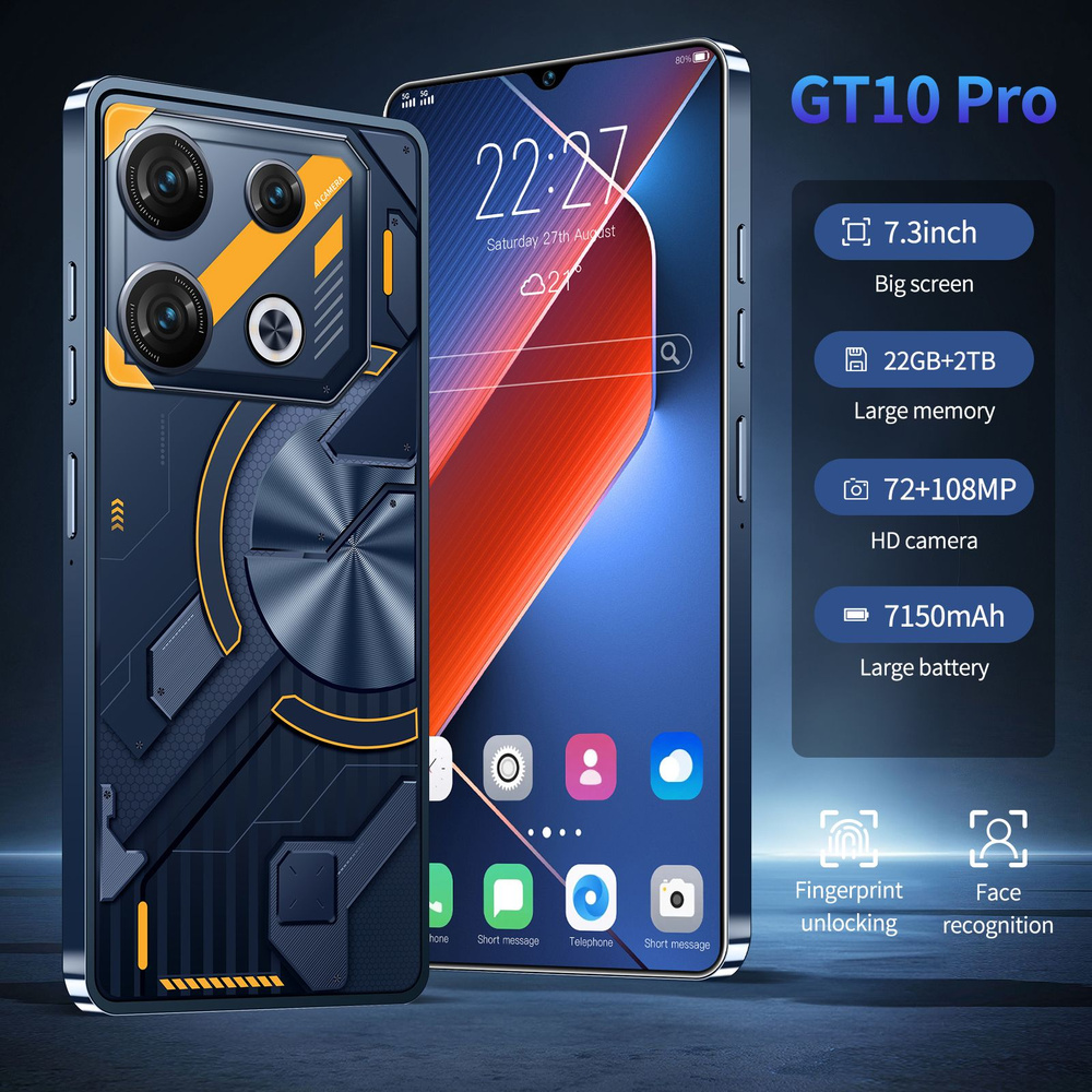 Смартфон Смартфон GT10 Pro 22ГБ/2 ТБ ,черный EU 22/2 ТБ, черный #1