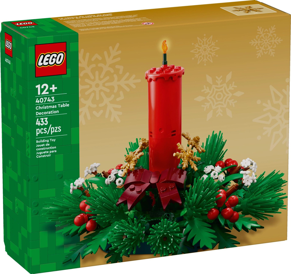 Лего Holiday серия, LEGO 40743 Украшение рождественского стола, lego конструктор для мальчика, лего для #1