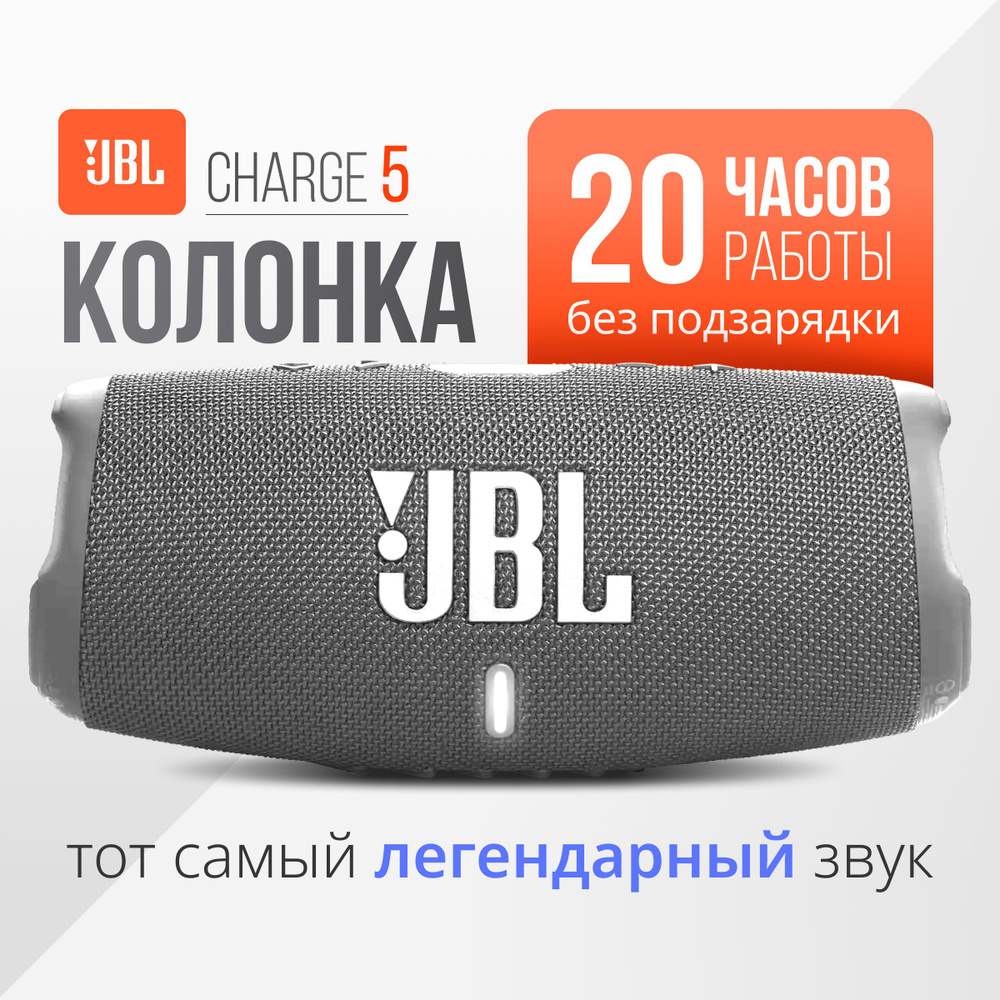 Портативная акустика JBL Charge 5 Grey #1