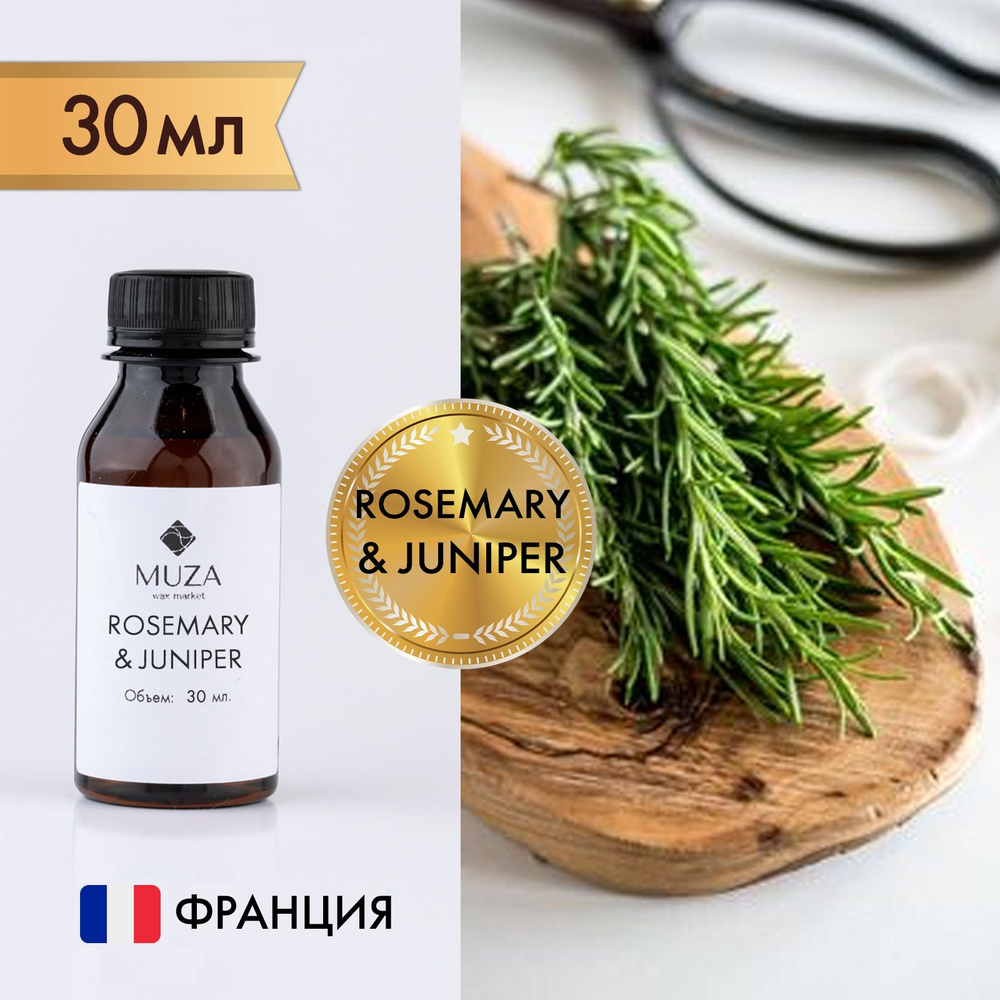 Отдушка "Rosemary & Juniper (Розмарин и можжевельник)", 30 мл., для свечей, мыла и диффузоров, Франция #1