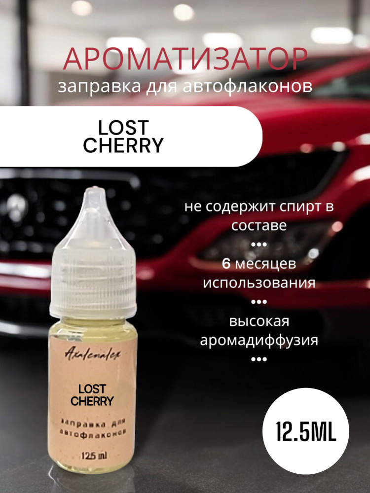 "Lost Cherry" Ароматизатор для заправки авто флаконов (Концентрат), 12,5 мл  #1