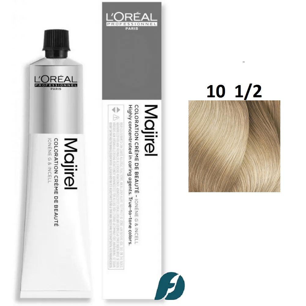 L'Oreal Professionnel MAJIREL 10 1/2 Крем-краска для волос очень-очень светлый блондин осветляющий, 50мл. #1