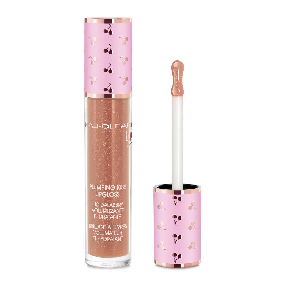 NAJ OLEARI Блеск для губ Plumping Kiss Lipgloss (06 Pearly Caramel) #1