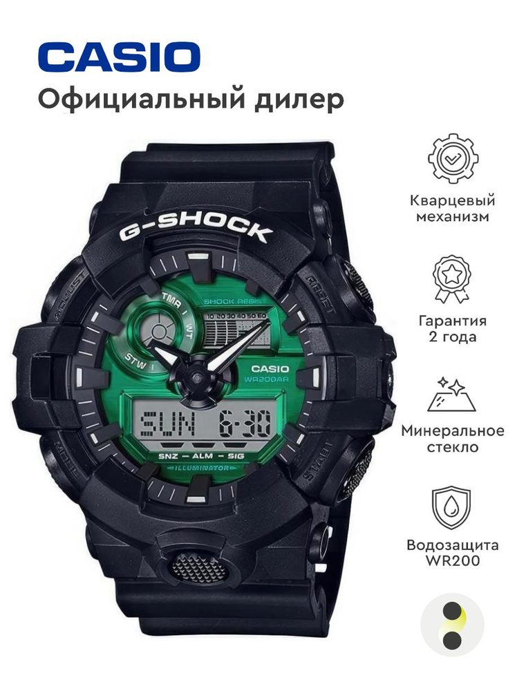 Мужские наручные часы Casio G-Shock GA-700MG-1A #1