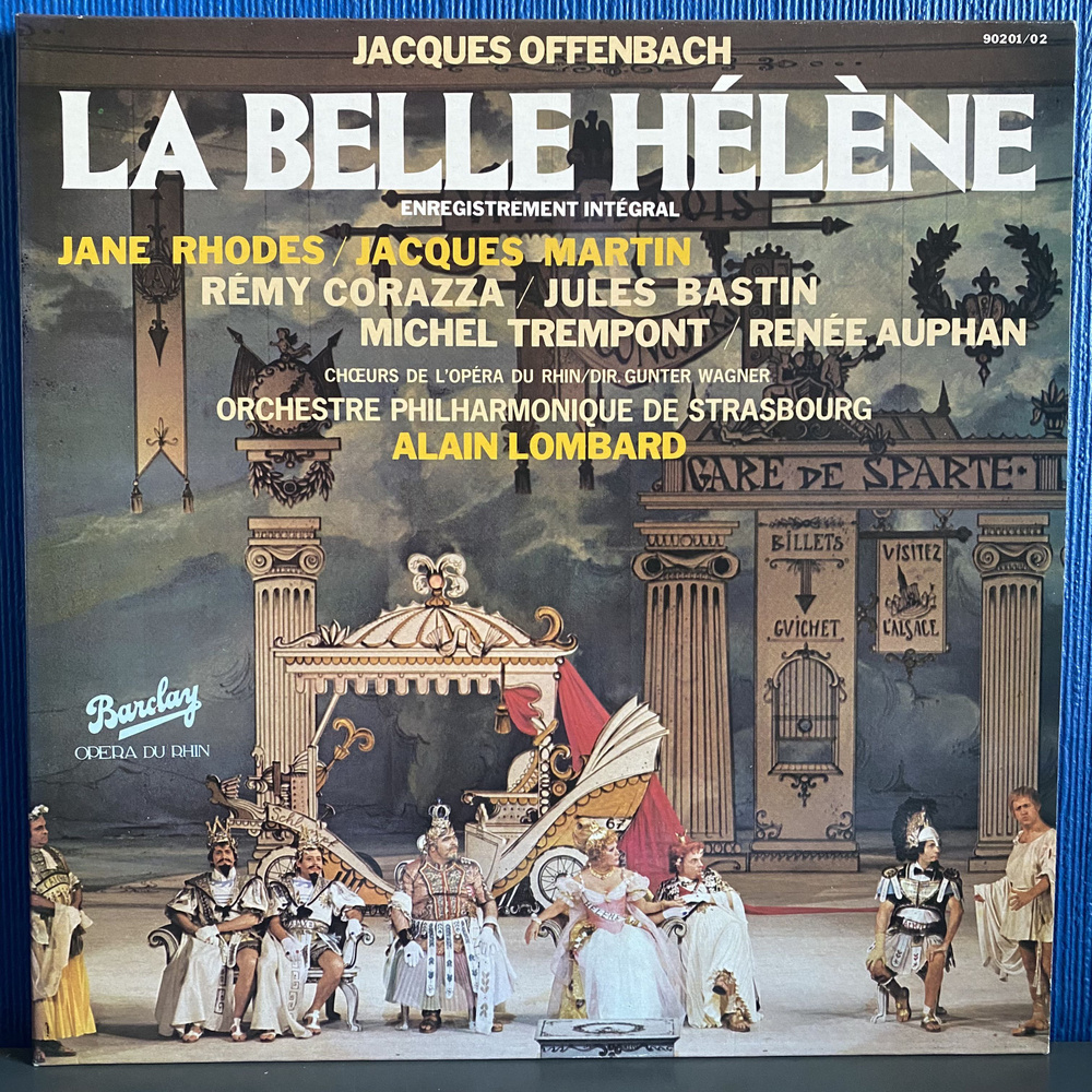 Jacques Offenbach, Jane Rhodes, Jacques Martin. La Belle Helene (Оффенбах, Прекрасная Елена, Опера) NM #1