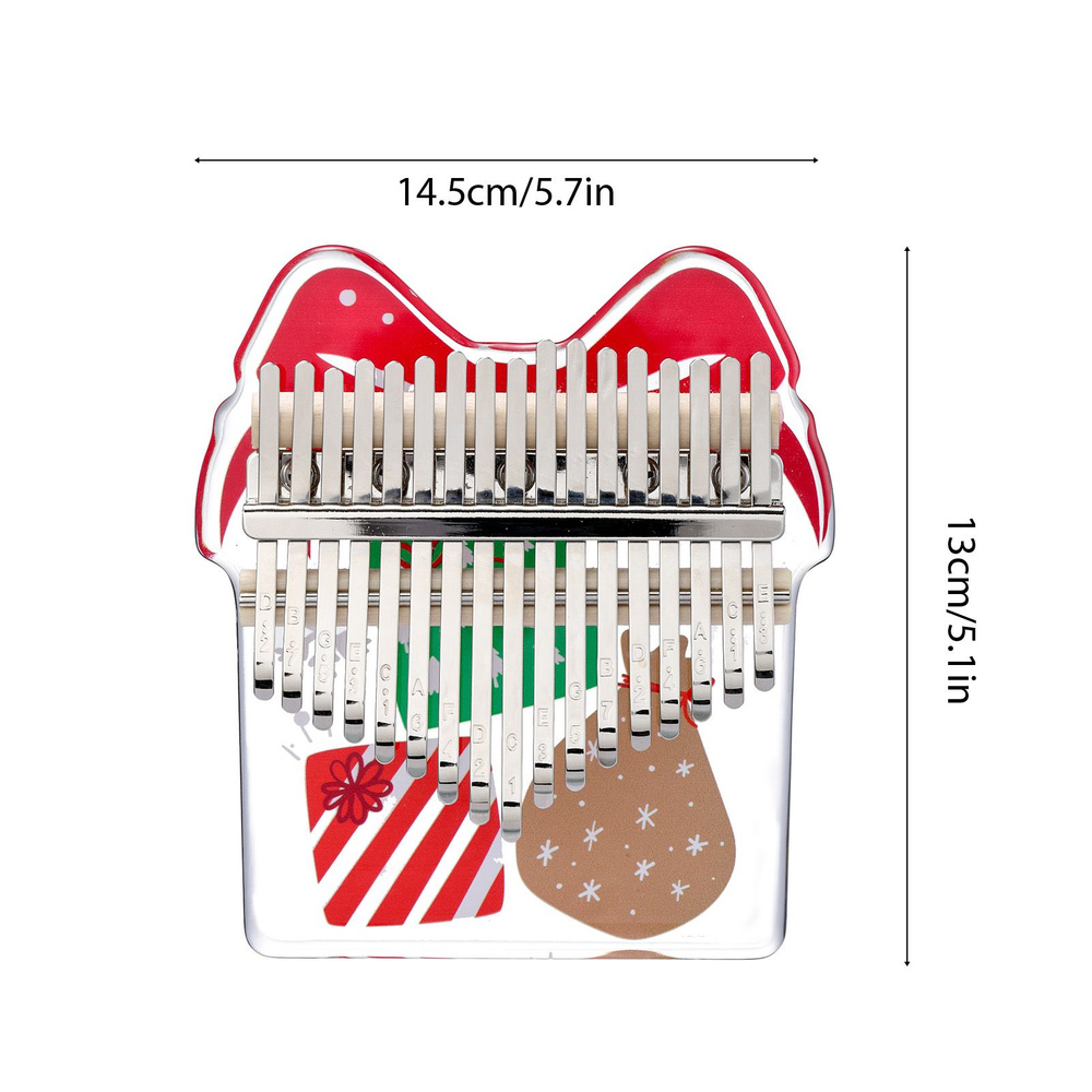 Super Tools Калимба пианино 17 клавиш Санта Клаус/Рождественский подарок портативный музыкальный  #1