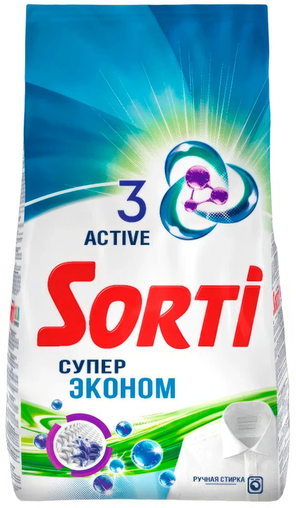 Стиральный порошок Sorti Супер Эконом, ручная стирка, 1.5 кг  #1