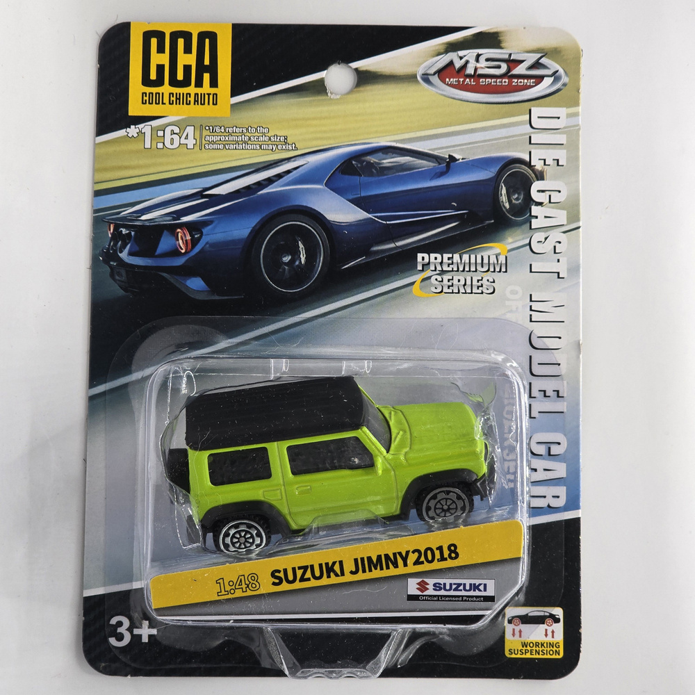 SUZUKI JIMNY 2018 светло-зелёный 1:48 PREMIUM SERIES #1