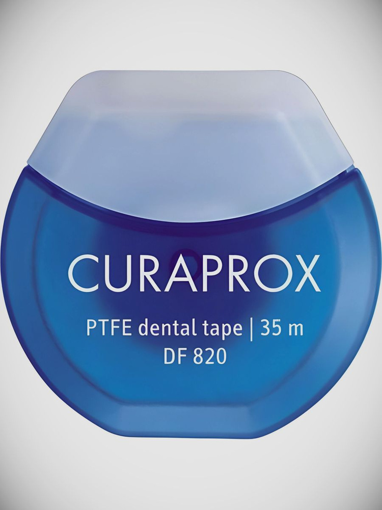 Нить межзубная тефлоновая с хлоргексидином, 35 м (35mm) / CURAPROX / PTFE Dental Tape 35 /  #1