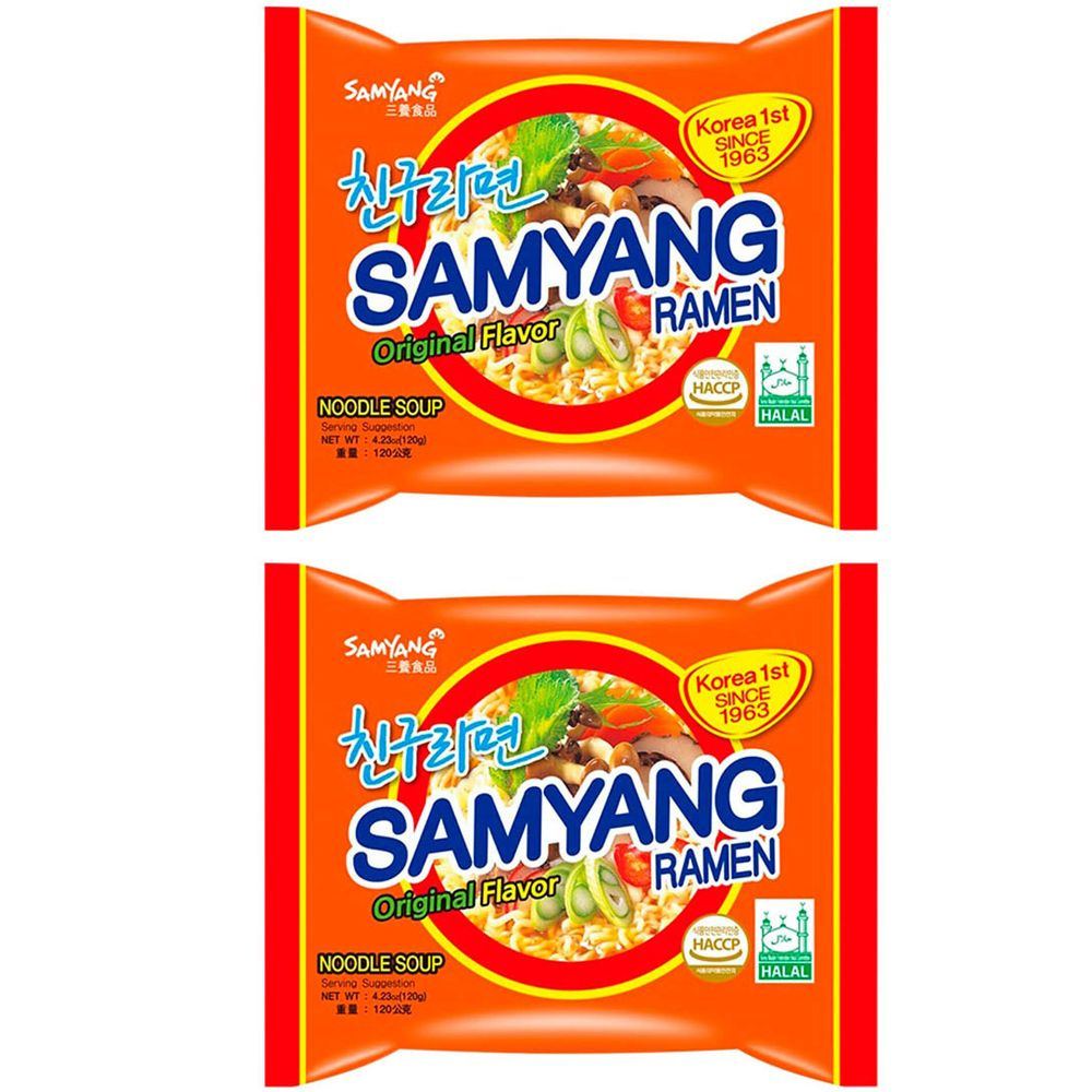 Лапша быстрого приготовления Samyang Ramen со вкусом говядины, 2 шт. по 120 г  #1