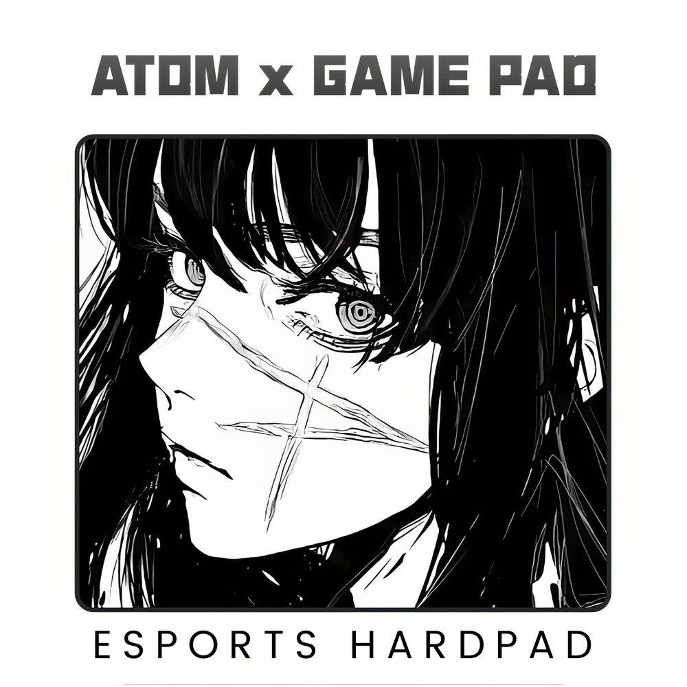 Atom Игровой коврик для мыши Киберспортивный Хардпад ATOM x Game PAO 450x400, Смола с микрокристаллами #1