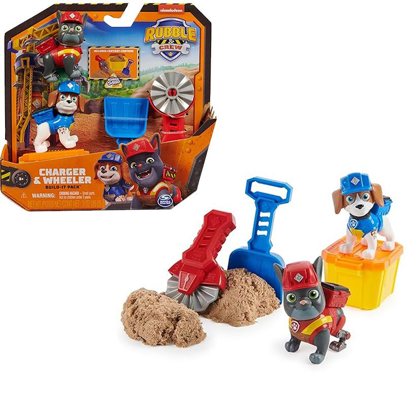 Spin Master Paw Patrol Rubble Crew Charger Wheeler Rubble Mix Figures Set / Набор детских игрушек-сюрпризов #1