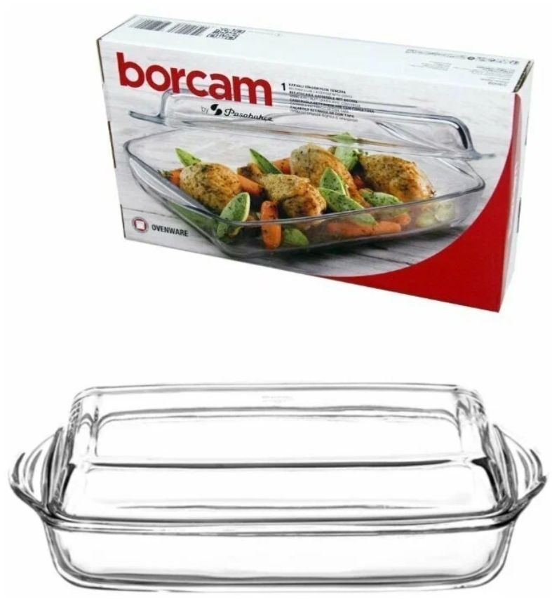 Borcam Форма для запекания, Прямоугольная, 1 яч., 19 см x 35 см, 1 шт  #1