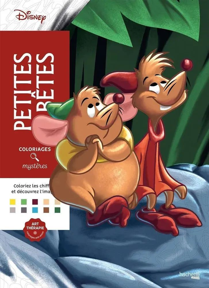 Раскраска по номерам Coloriages mysteres Disney - Маленькие звери Petites betes, 128стр,не значительные #1