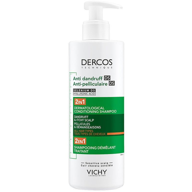 Шампунь-кондиционер дерматологический Vichy Dercos Anti-Dandruff 2в1 против перхоти, 390 мл  #1