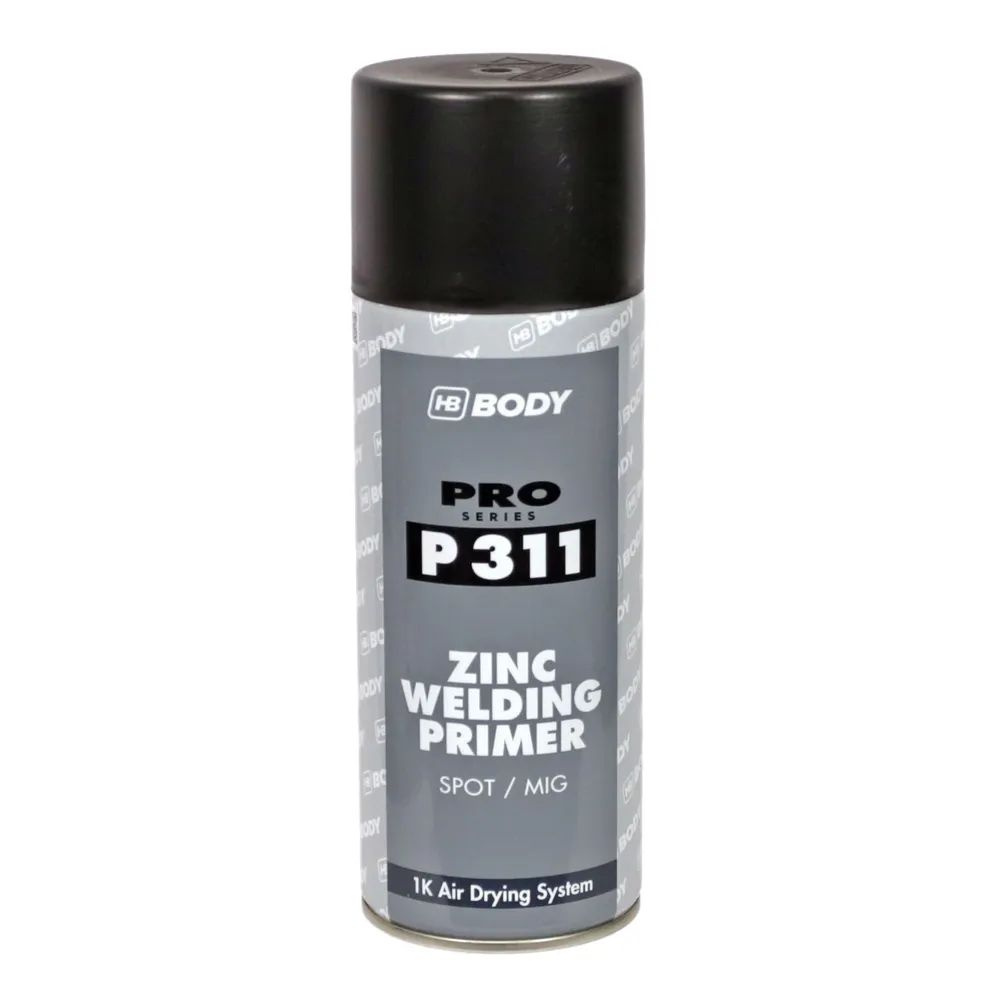 Грунт токопроводящий HB BODY P311 ZINC WELDING PRIMER, черный, аэрозоль, 400мл  #1