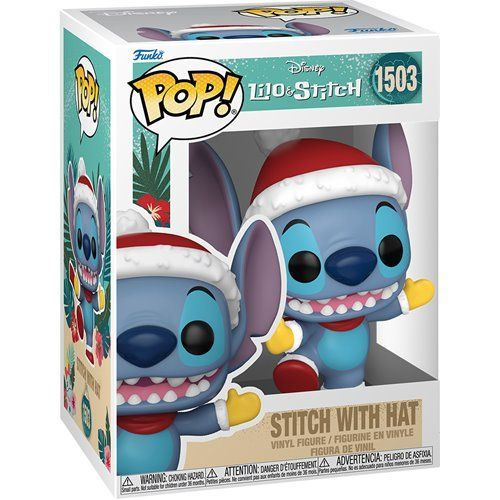 Фигурка Funko Pop! Holiday Stitch with Hat (Фанко Поп Стич из мультфильма Лило и Стич)  #1