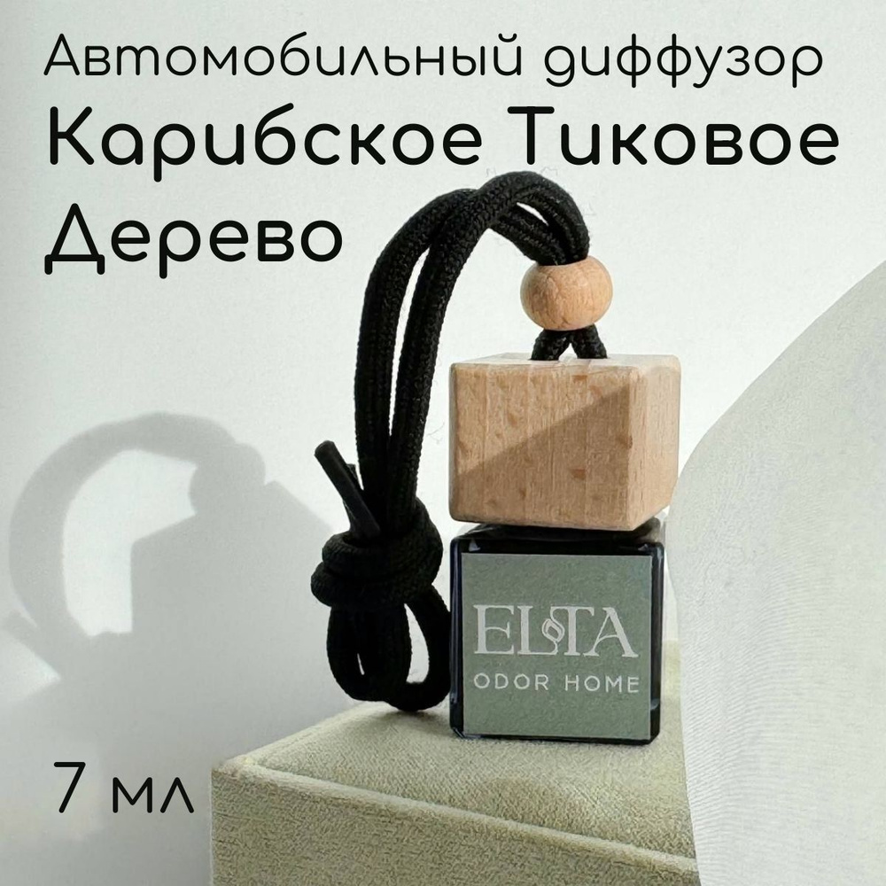 ELTA odor home Аромадиффузор для автомобиля, Карибское тиковое дерево (Caribbean Teakwood), 7 мл  #1