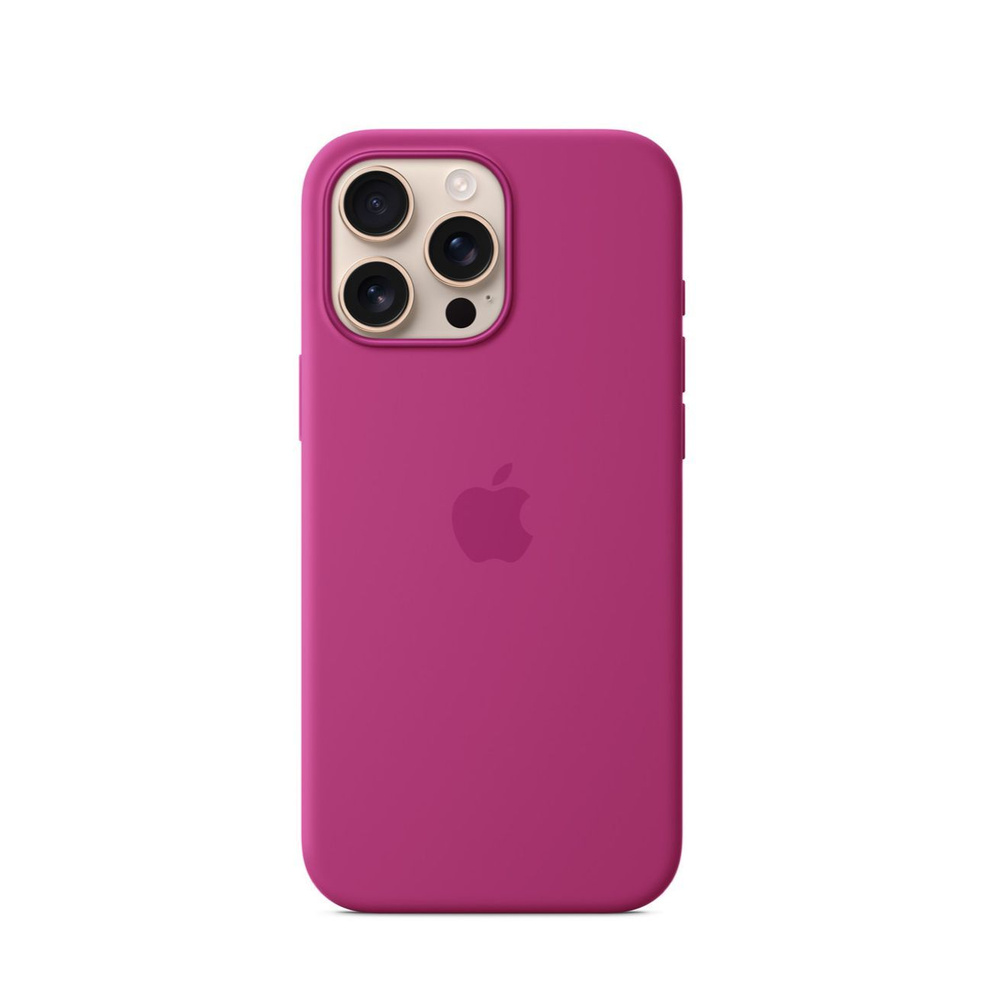 Чехол силиконовый с MagSafe Silicon Case for iPhone 16 Pro Fuchsia / фуксия #1