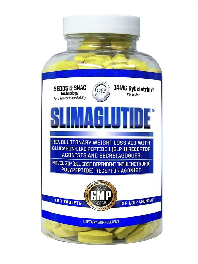 Slimaglutide 180 таблеток Hi-Tech США / Новаторская добавка для снижения веса и эффективной поддержки #1