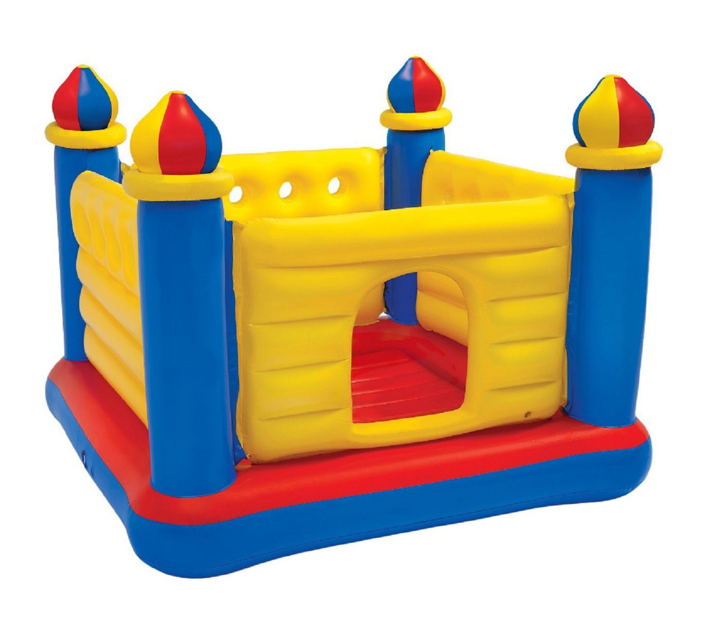 Надувной детский игровой центр-батут "Jump-O-Lene Castle Bouncer" 175х175х135 см, Intex 48259  #1