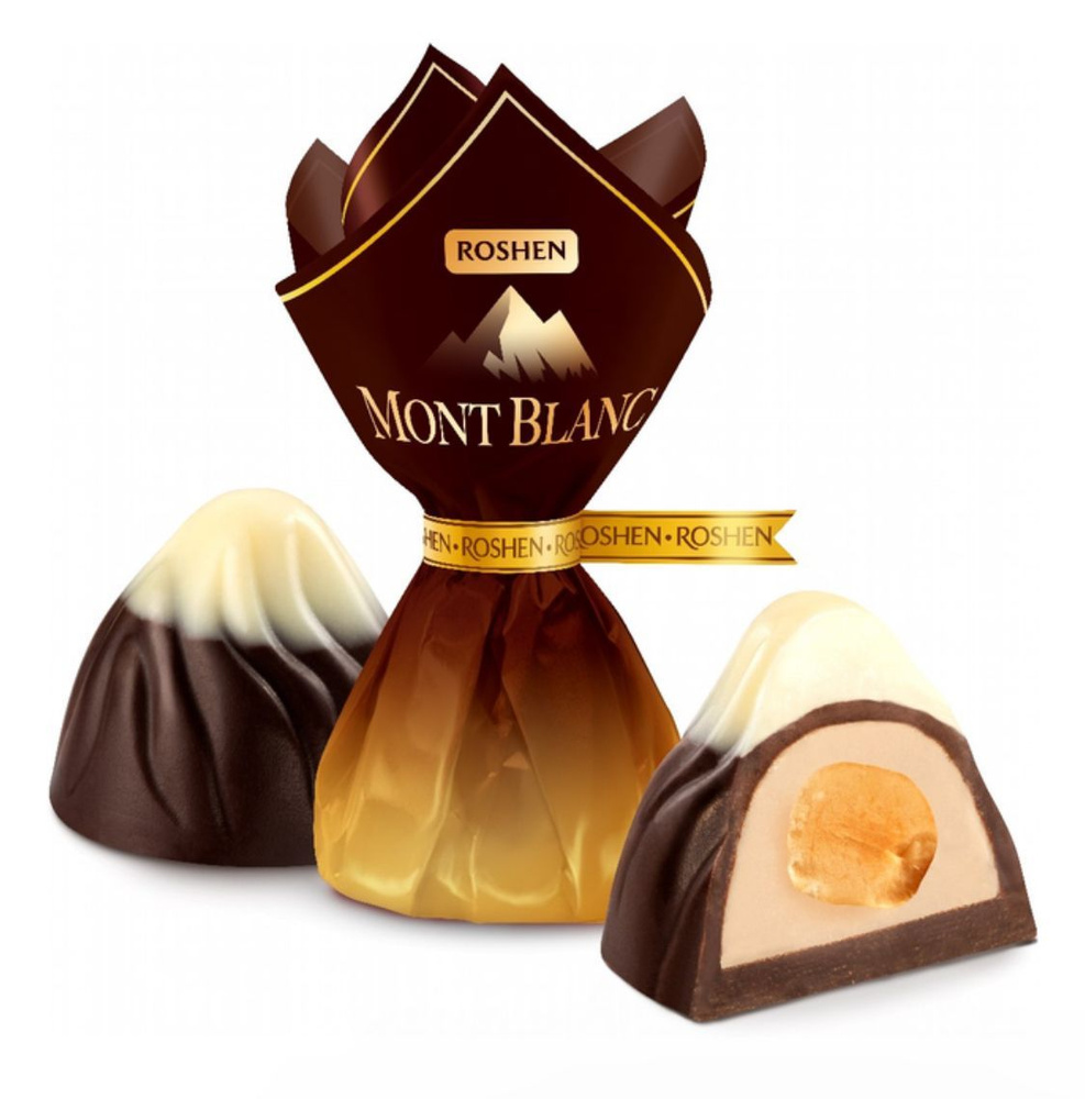 Акция!!! Новогодние Выгодное Шоколадные Конфеты Mont Blanc с цельным лесным орехом 500г.  #1