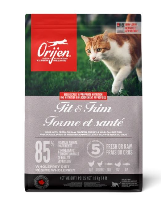 Orijen для кошек и котят корм беззерновой с цыпленком и индейкой Orijen Fit & Trim 1,8 кг  #1