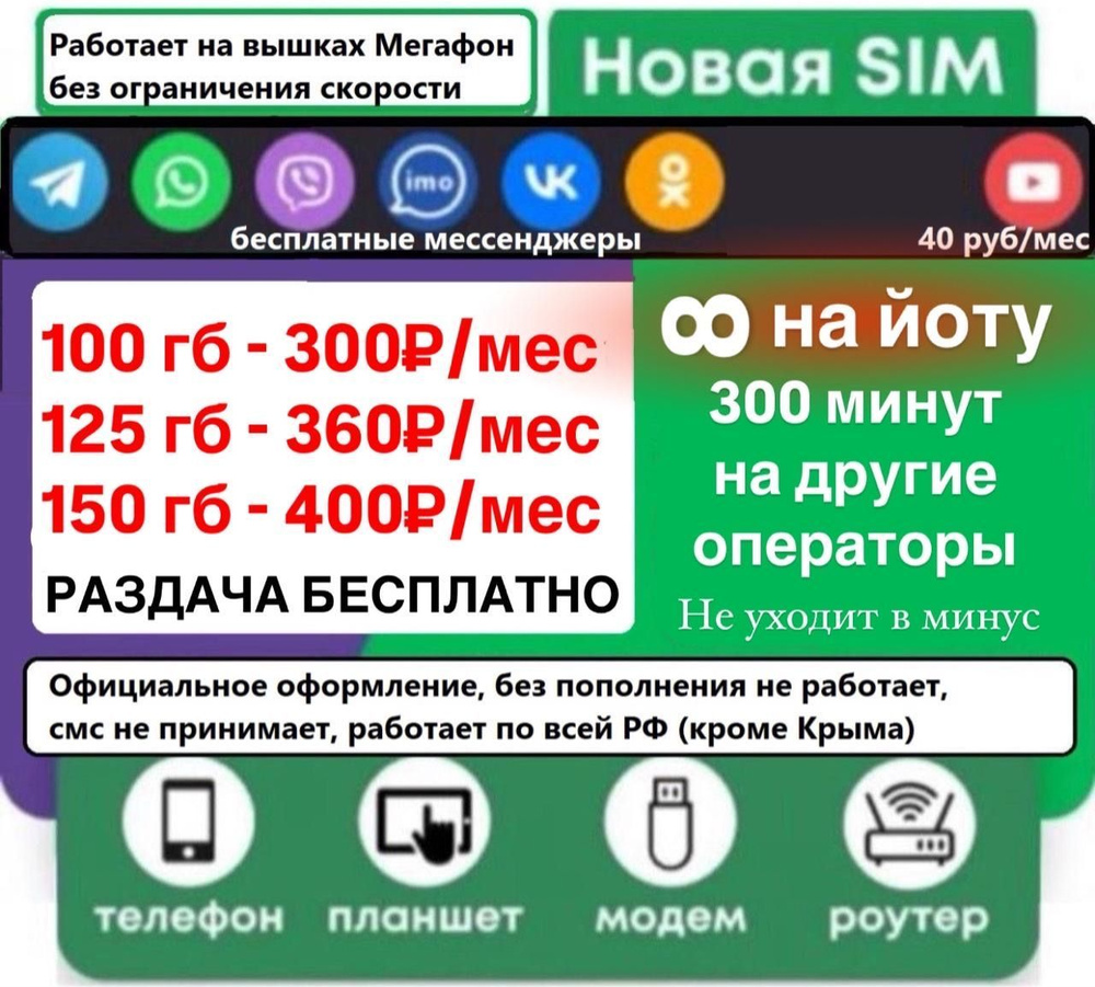 SIM-карта YOT (Вся Россия) #1