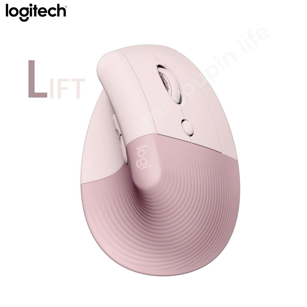 Logitech Мышь беспроводная LIFT, светло-розовый #1