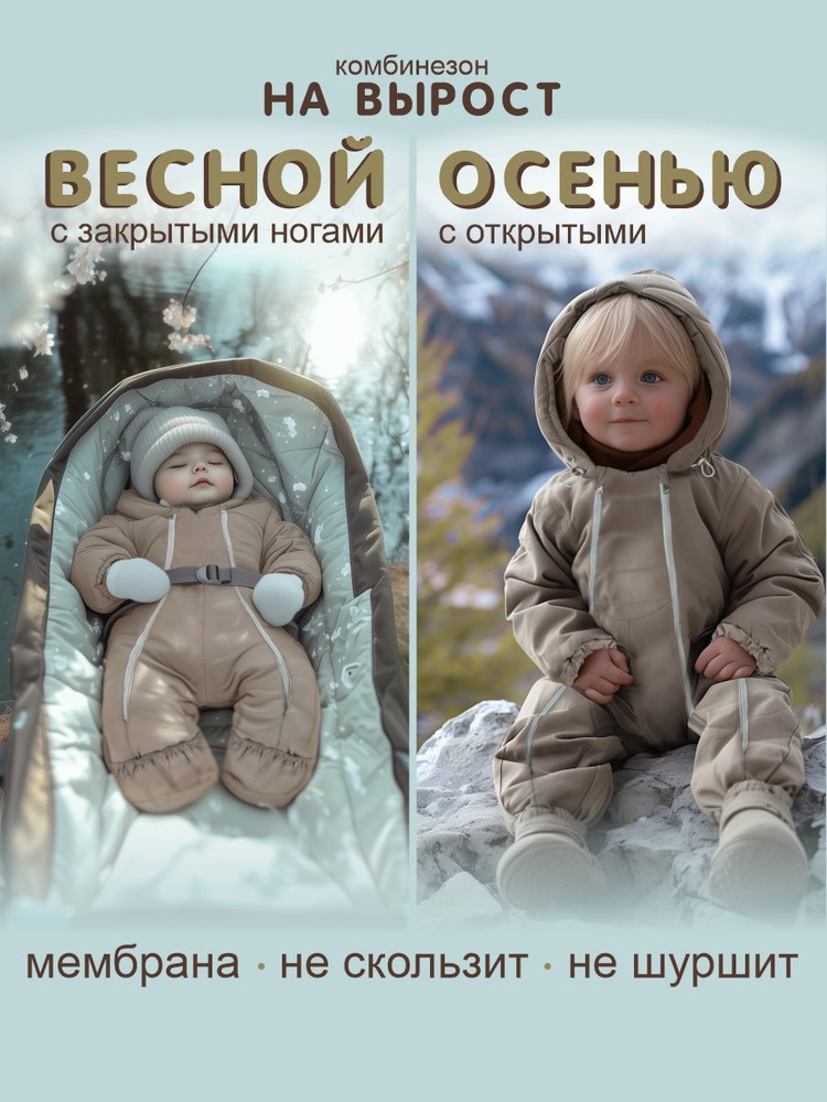 Комбинезон утепленный Сонный Гномик Новорожденка и малыши  #1