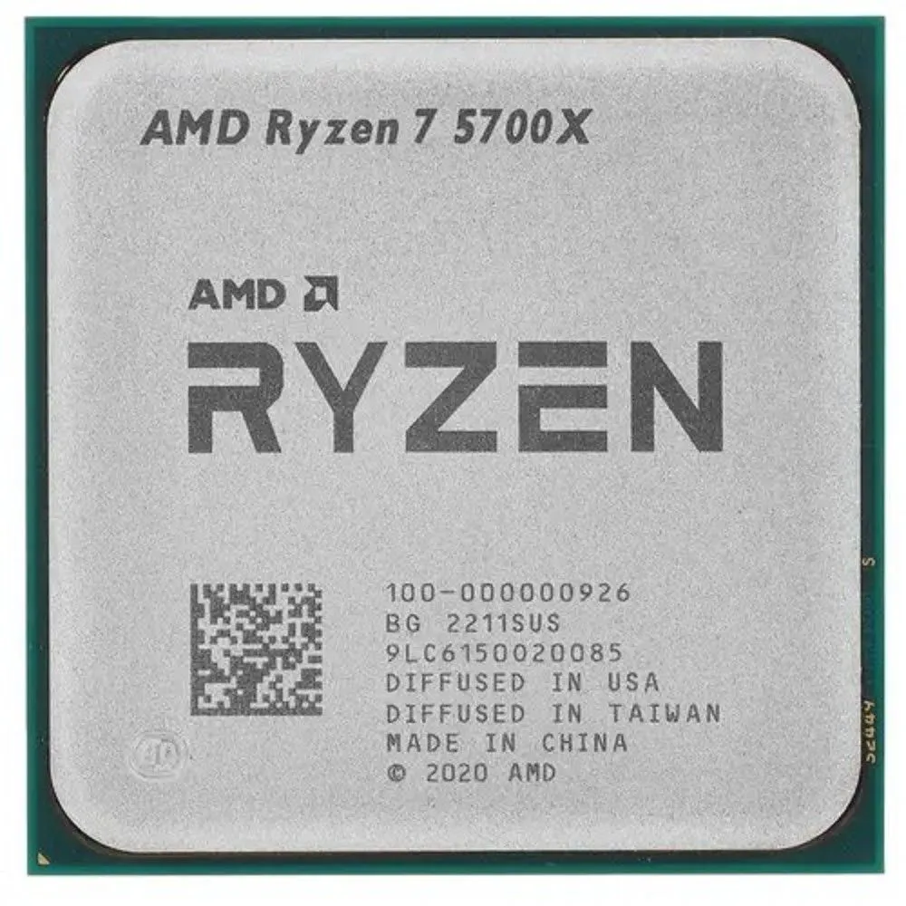Amd Процессор CPU Ryzen 7 5700X OEM 100-000000926 3,40GHz, Turbo 4,60GHz, Without Graphics AM4