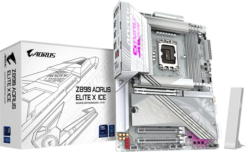 Gigabyte Z890 AORUS ELITE X ICE LGA 1851 DDR5 Материнская плата