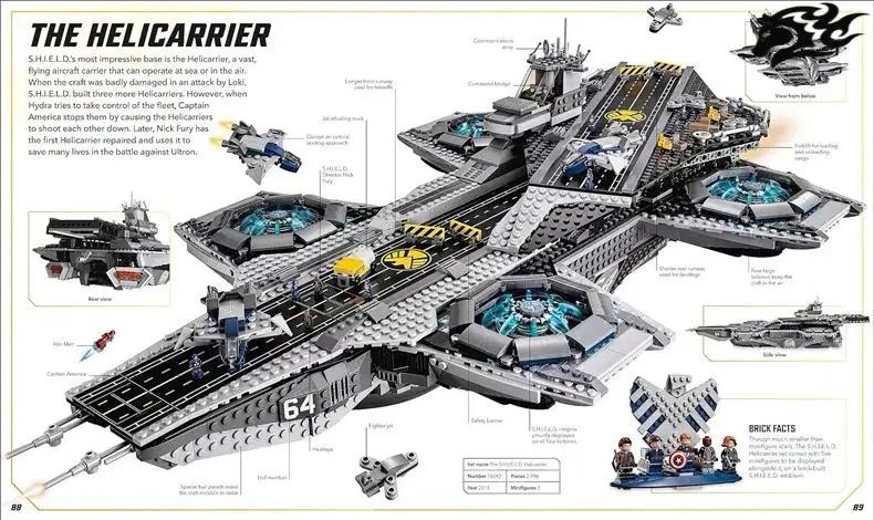 Книга LEGO Marvel Visual Dictionary с эксклюзивной минифигуркой Железный Человек | LEGO Marvel Visual Dictionary with Exclusive Iron Man Minifigure - Ozon image 4