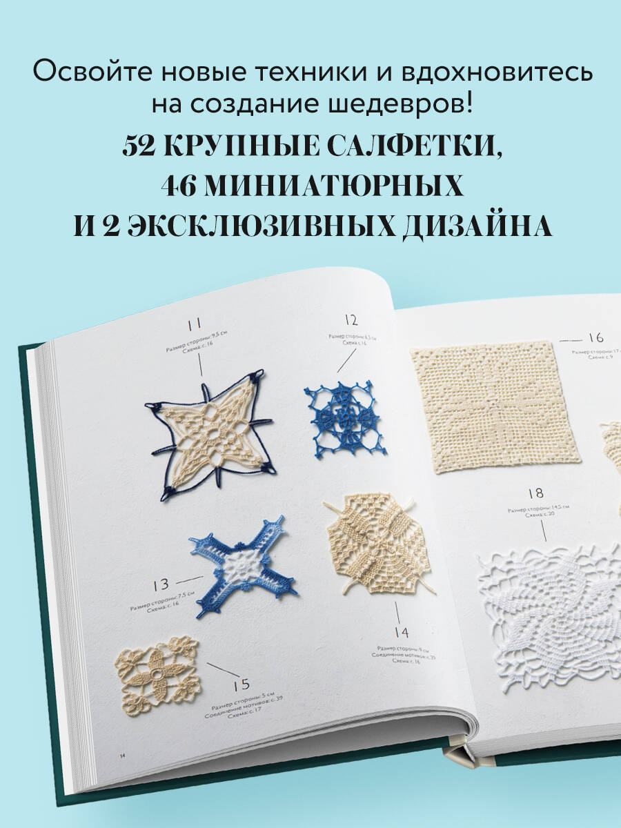 Большая книга ажурного вязания. 100 салфеток и мотивов крючком | The Big Book of Lace Crochet: 100 Doilies and Motifs - Ozon image 1