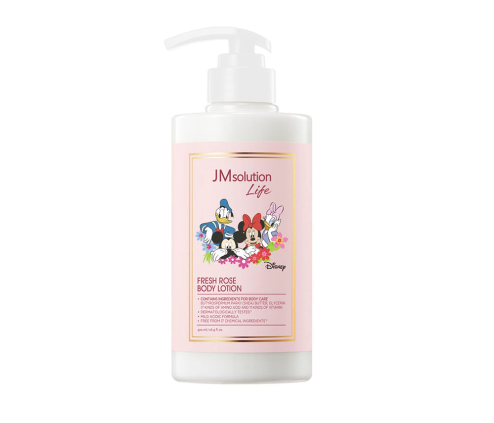 Лосьон для тела с экстрактом розы JMsolution Life Disney Fresh Rose Body Lotion, 500 мл  #1