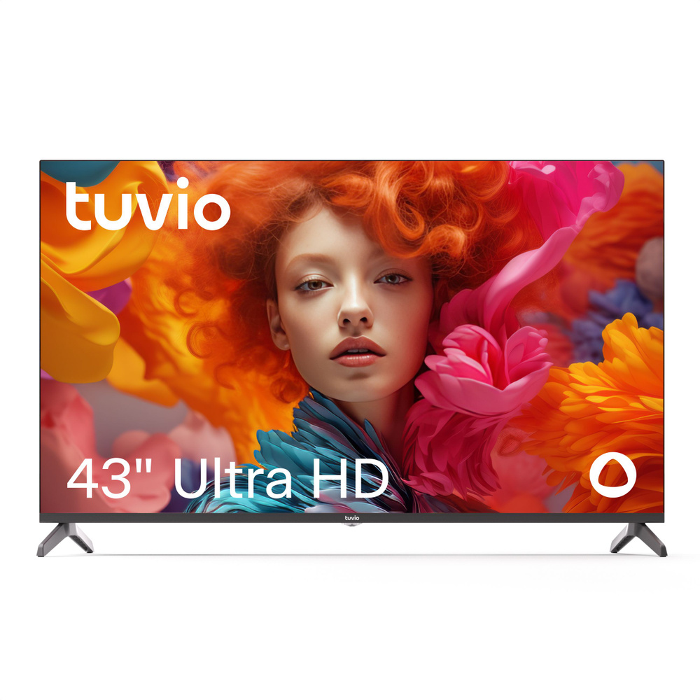 Купить телевизор Tuvio 85” 4K ULTRA HD DLED Frameless на платформе Яндекс.ТВ,  TD86UFBHV1, черный 43