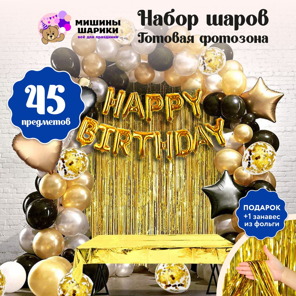 Фотозона на день рождения, шарики воздушные #1
